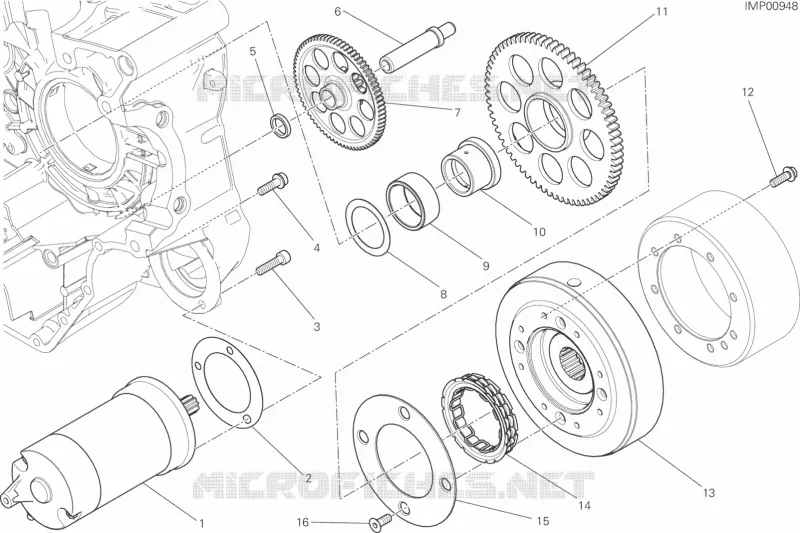 DEMARREUR ELECTRIQUE ET ALLUMAGE Ducati Moto Scrambler 2016 Scrambler Icon  Scrambler Icon