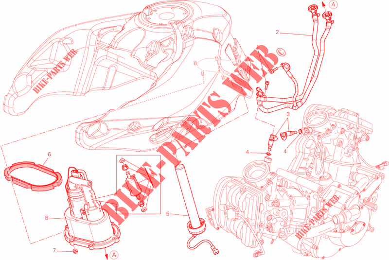POMPE A ESSENCE pour Ducati Multistrada 1200 ABS 2014