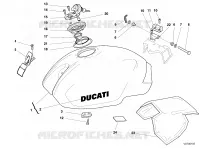 RESERVOIR D'ESSENCE  Monster ducati-moto 2001 Monster S4 2