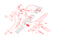 REPOSE PIEDS GAUCHE pour Ducati 899 Panigale 2015