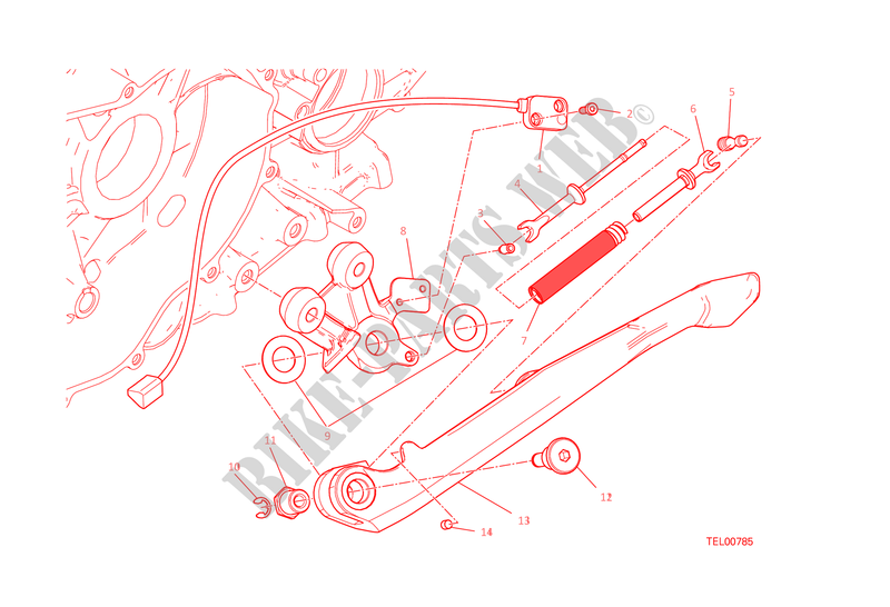 BEQUILLE pour Ducati 1299 Panigale S 2015