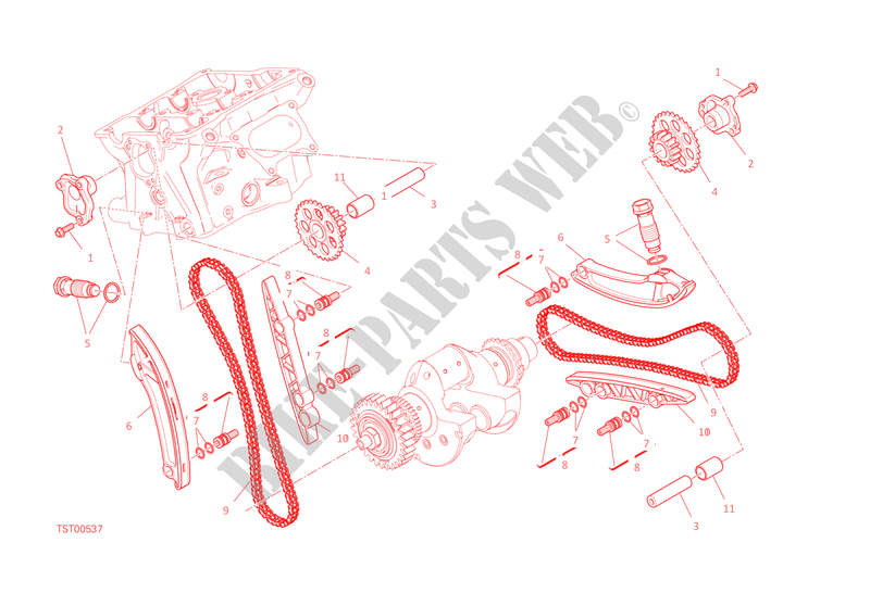 SYSTÈME DE DISTRIBUTION pour Ducati 1299 Panigale S 2015