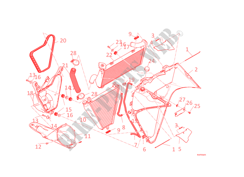 RADIATEUR pour Ducati 1199 Panigale 2014