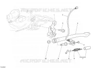 BEQUILLE LATERALE pour Ducati 1098 2008