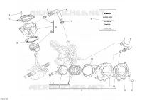 CYLINDRE   PISTON pour Ducati 1098 2008