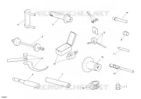 OUTILS SPECIAUX POUR MAINTENANCE (PARTIE CYCLE) pour Ducati 1098 2008