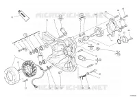 POMPE A EAU   COUVERCLE D'ALTERNATEUR pour Ducati 1098 2008