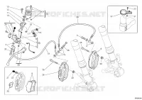 SYSTÈME DE FREIN AVANT pour Ducati 1098 2008