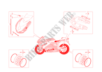 KIT AUTOCOLLANTS pour Ducati 999R XEROX 2006