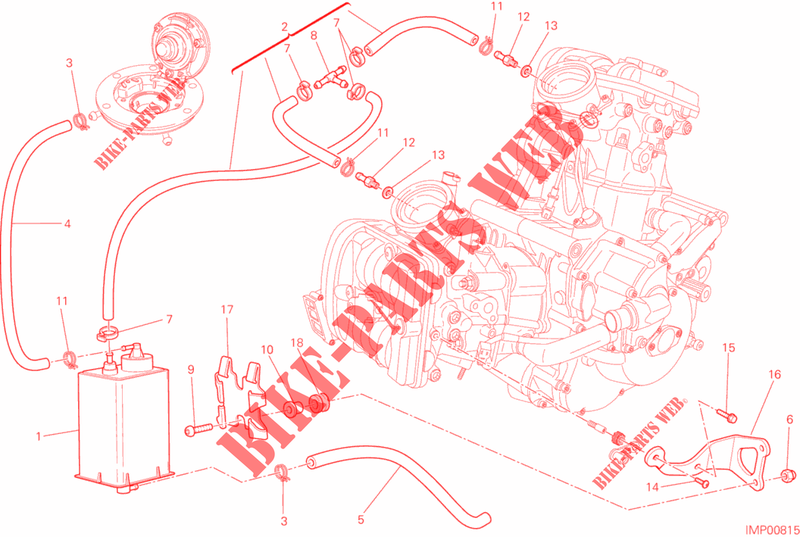 EVAPORATIVE EMISSION SYSTEM (EVAP) pour Ducati Multistrada 1200 S Pikes Peak 2013