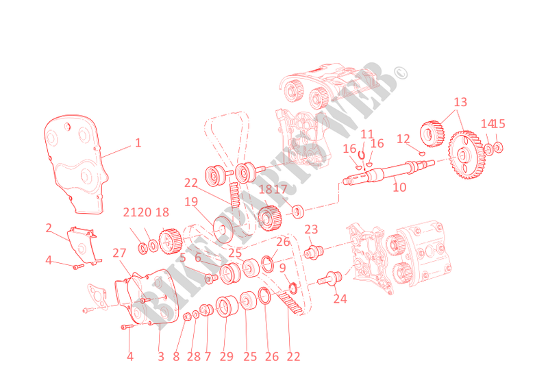 SYSTÈME DE DISTRIBUTION pour Ducati 749 S 2004