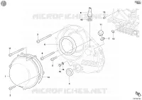 COUVERCLE D'EMBRAYAGE pour Ducati 998 2003