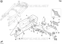 GARDE BOUE ARRIERE pour Ducati 998 2003