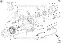 POMPE A EAU   COUVERCLE D'ALTERNATEUR pour Ducati 998 2003