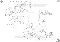 SYSTEME D'ECHAPPEMENT pour Ducati 998 2003
