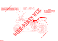 ETIQUETTE AVERTISSEMENT (USA) pour Ducati 999 S 2003