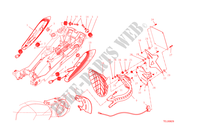 SUPPORT DE PLAQUE   FEU ARRIERE pour Ducati Diavel 1200 2015