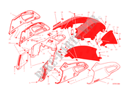 CACHES RESERVOIR pour Ducati Diavel 1200 Carbon 2015