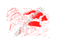 CACHES RESERVOIR pour Ducati Diavel Carbon 2013