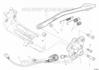 BEQUILLE LATERALE pour Ducati Diavel 1200 Strada 2014