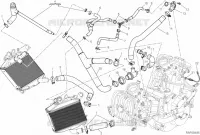 CIRCUIT DE REFROIDISSEMENT pour Ducati Diavel 1200 Strada 2014