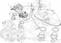 CORPS DE PAPILLON pour Ducati Diavel 1200 Strada 2014