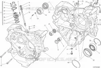 DEMI CARTERS MOTEUR pour Ducati Diavel 1200 Strada 2014