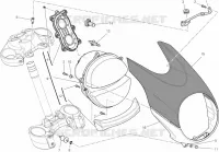 PHARE pour Ducati Diavel 1200 Strada 2014