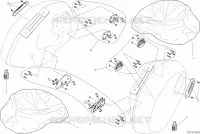 SACOCHES LATERALES (ACCESSOIRES) pour Ducati Diavel 1200 Strada 2014