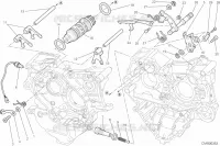 SELECTEUR   REPOSES PIEDS pour Ducati Diavel 1200 Strada 2014