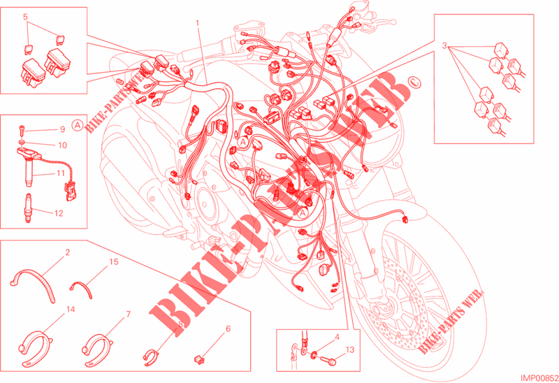 FAISCEAU ELECTRIQUE pour Ducati Diavel 1200 Strada 2014