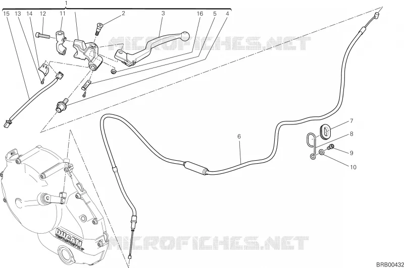 COMMANDE D'EMBRAYAGE Ducati Moto Hypermotard 2015 Hypermotard SP  Hypermotard SP