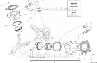 CYLINDRES   PISTONS pour Ducati Hyperstrada 2014