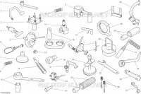 OUTILS SPECIAUX POUR MAINTENANCE (MOTEUR) pour Ducati Hyperstrada 2014