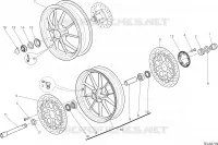ROUES AVANT ET ARRIERE pour Ducati Hyperstrada 2014