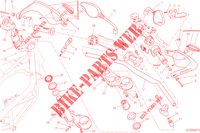 SUPPORT DE PLAQUE   FEU ARRIERE pour Ducati Hypermotard SP 2014