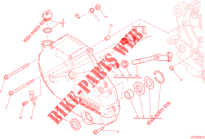 CARTER EMBRAYAGE pour Ducati Hypermotard 2013