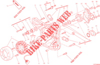 COUVERCLE / GENERATEUR pour Ducati Hypermotard SP 2013