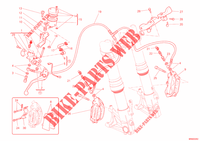 SYSTÈME DE FREIN AVANT pour Ducati Hypermotard 1100 EVO 2012