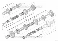 BOITE DE VITESSES pour Ducati Hypermotard 1100 EVO SP 2011
