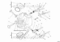 CULASSE HORIZONTALE pour Ducati Hypermotard 1100 EVO SP 2011