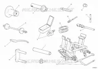 OUTILS SPECIAUX POUR MAINTENANCE (PARTIE CYCLE) pour Ducati Hypermotard 1100 EVO SP 2011