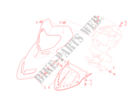 TETE DE FOURCHE pour Ducati Hypermotard 1100 S 2009