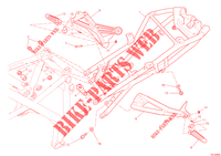 BOUCLE ARRIERE DE CADRE pour Ducati Streetfighter 848 2013