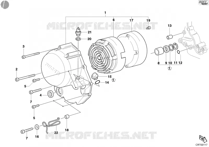 CARTER EMBRAYAGE Ducati Moto Supersport 2003 Supersport 620 S  Supersport 620 S