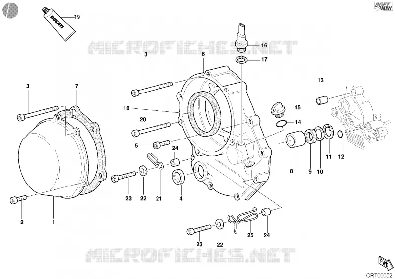 CARTER EMBRAYAGE Ducati Moto Supersport 2002 Supersport 900 SS  Supersport 900 SS