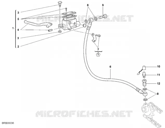 MAITRE CYLINDRE D'EMBRAYAGE Ducati Moto Supersport 2001 750 S  750 S