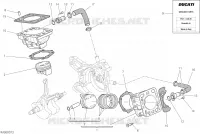 CYLINDRE   PISTON pour Ducati ST3 S ABS 2007