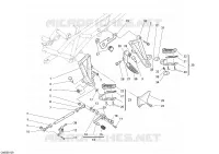 REPOSE PIEDS GAUCHE   SELECTEUR pour Ducati ST3 S ABS 2007