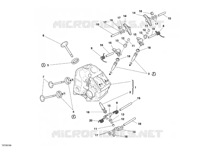 CULASSE HORIZONTALE Ducati Moto Sport-touring 2006 ST3  ST3